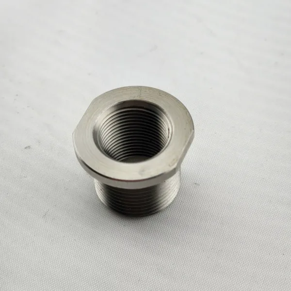 Stainless Barrel Thread Adapter 1/2-28 to 5/8-24 - Muzzle Device Adapter - Image 2