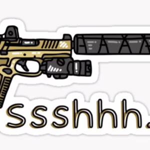 Shhhh Sticker